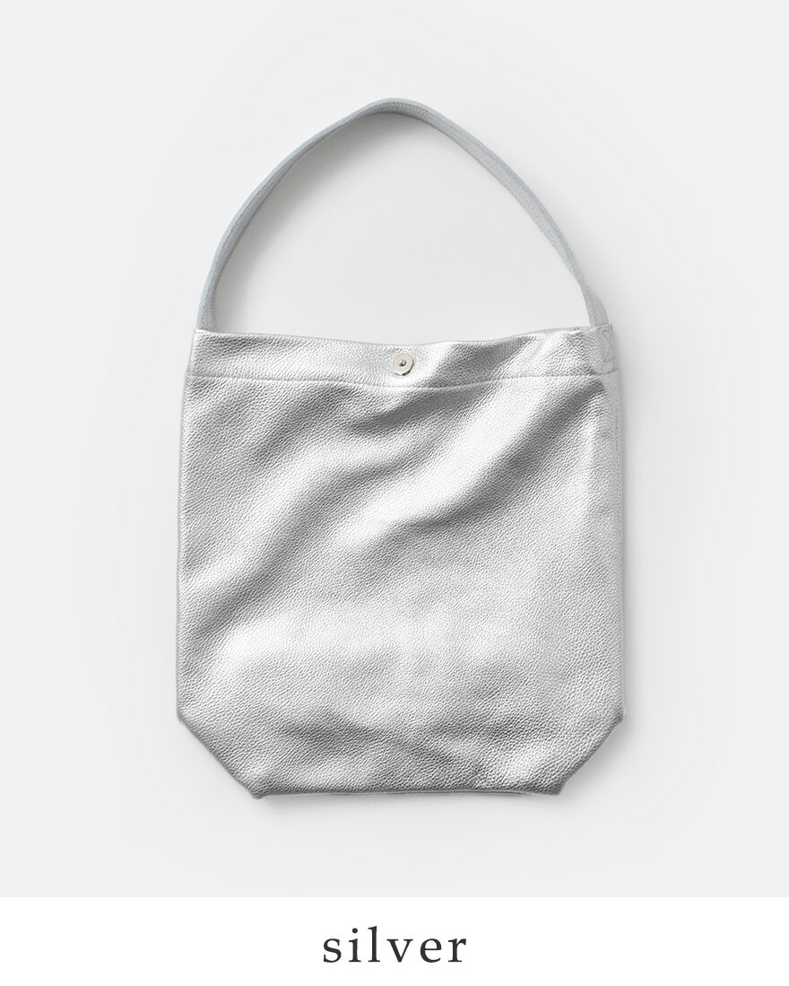 MARINEDAY（マリンデイ） カウレザー シルバー箔 ショルダーバッグ
