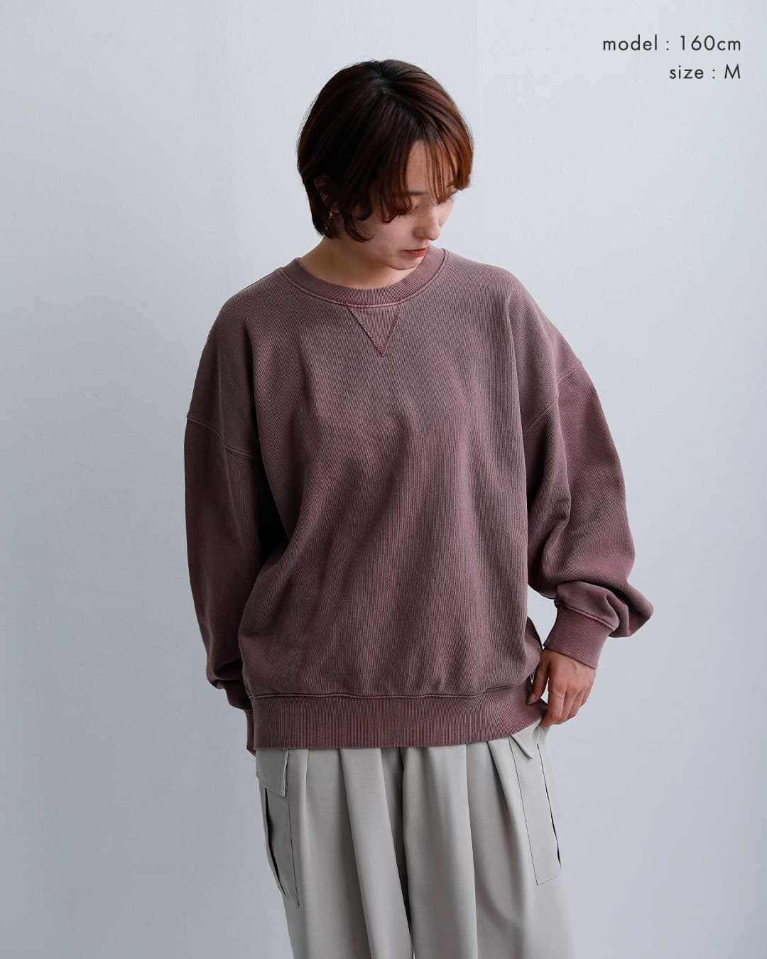 STARANDSTRIPEットン クルーネック スウェットシャツ ssmd-259