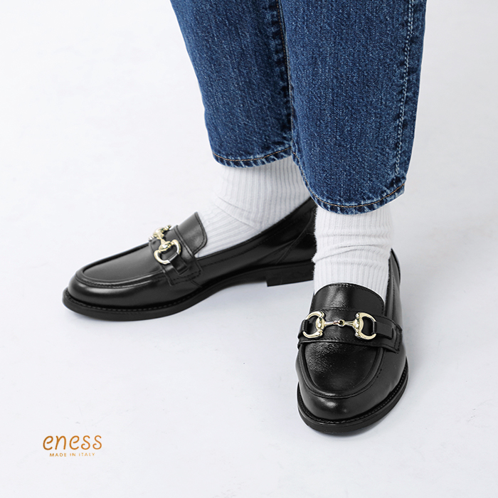 eness（エネス） レザー ビットローファー st-1144 レディース
