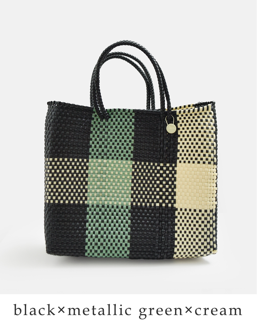 Letra（レトラ） メルカドバッグ Sサイズ TABLERO 3COLORS CHECK ARENA