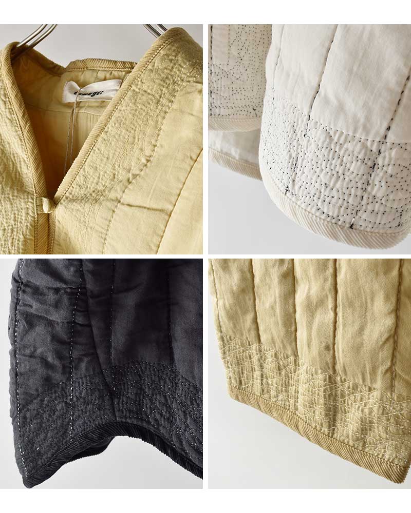 tumugu(ツムグ)コットンサテンキルトジャケットtb25332