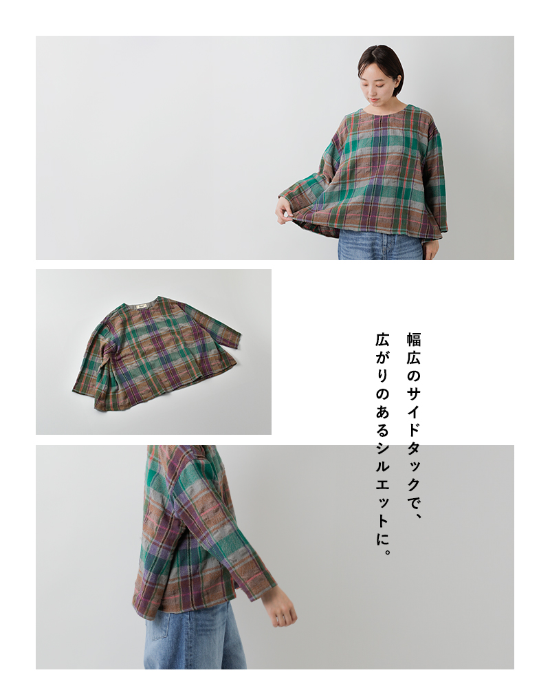 tumugu（ツムグ） セール【40%OFF】ツムグ ウール コットン チェック