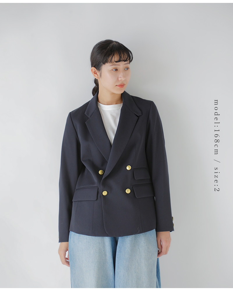 TICCA（ティッカ） ウールサージ ダブル ジャケット tbfa-191