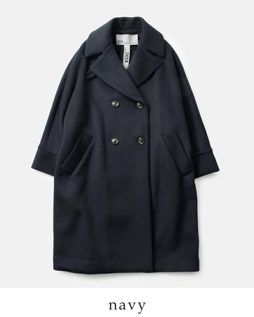 【美品】TICCA ティッカ テントコート ネイビー オーバーサイズ フリー TICCA（ティッカ） コート アウター 「追加」別注「TICCA / ティッカ