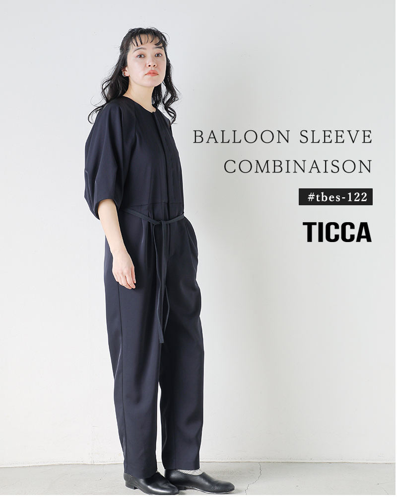 TICCA 【40%OFF】ティッカ バルーン スリーブ コンビネゾン tbes