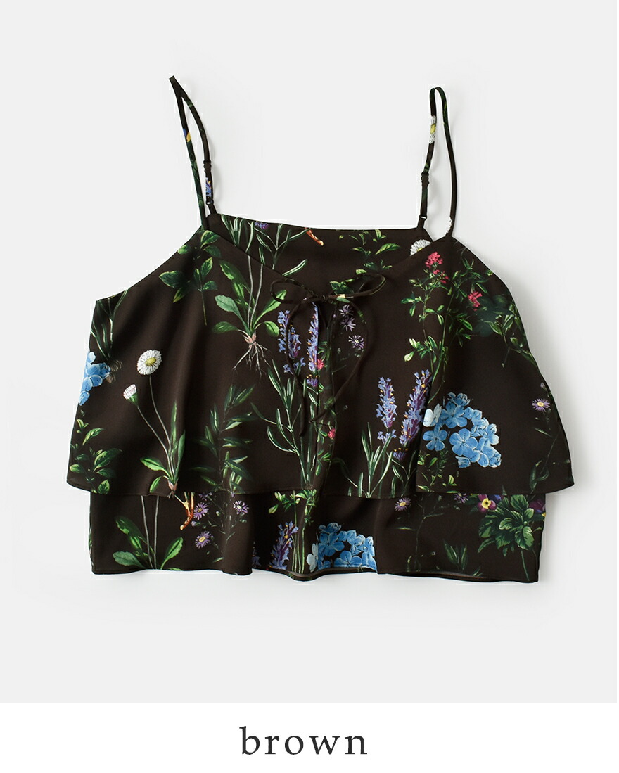 【美品】〈TICCA〉フラワー2WAYビスチェ TICCA（ティッカ） 2way フラワー プリント ビスチェ tbfs-421