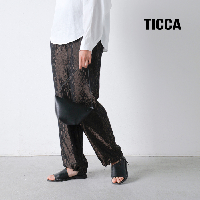TICCA（ティッカ） レオパード ジャガード パンツ tbfs-432 レディース