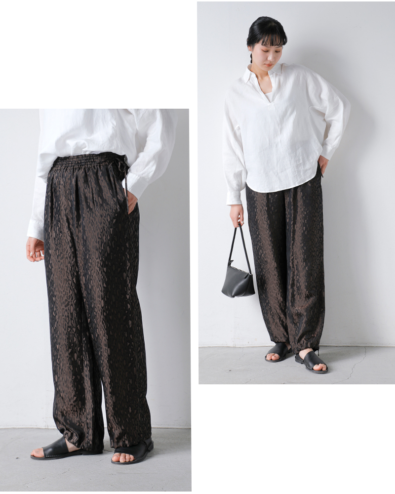 TICCA（ティッカ） レオパード ジャガード パンツ tbfs-432 レディース