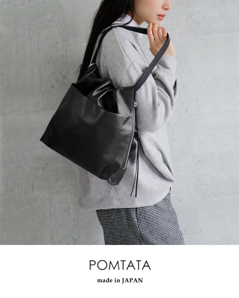 POMTATA（ポンタタ） トートバッグ ホースレザー 巾着 TIO TOTE tio
