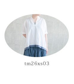 toujours(トゥジュー)
サックシャツ　Sack Shirt tm26xs03