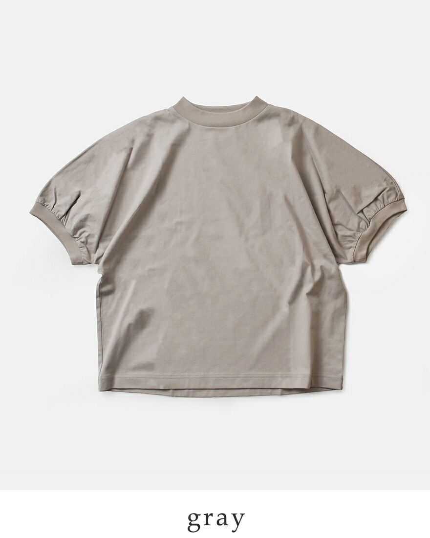 MAGALI 【20%OFF】マガリ 天竺コットン ギャザースリーブ
