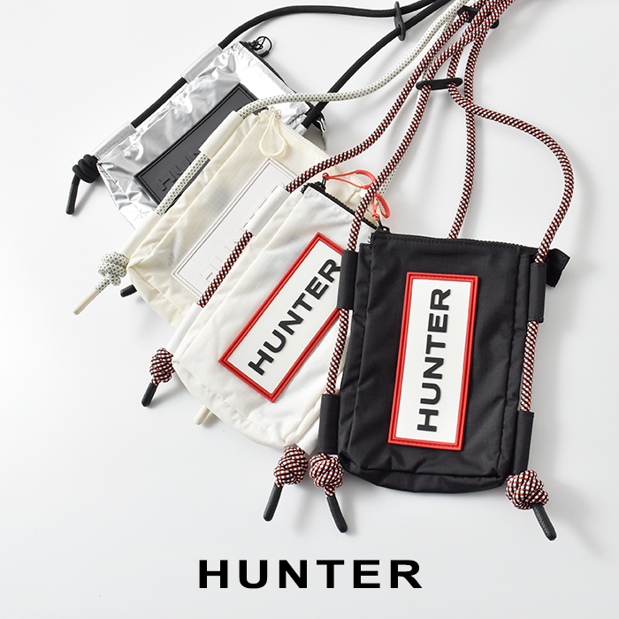 ショルダーバッグ・ポシェット HUNTER [UNISEX] Travel Ripstop Phone Pouch Shaded White UBP1 HUNTER 【30%OFF】ハンター トラベル リップストップ フォン