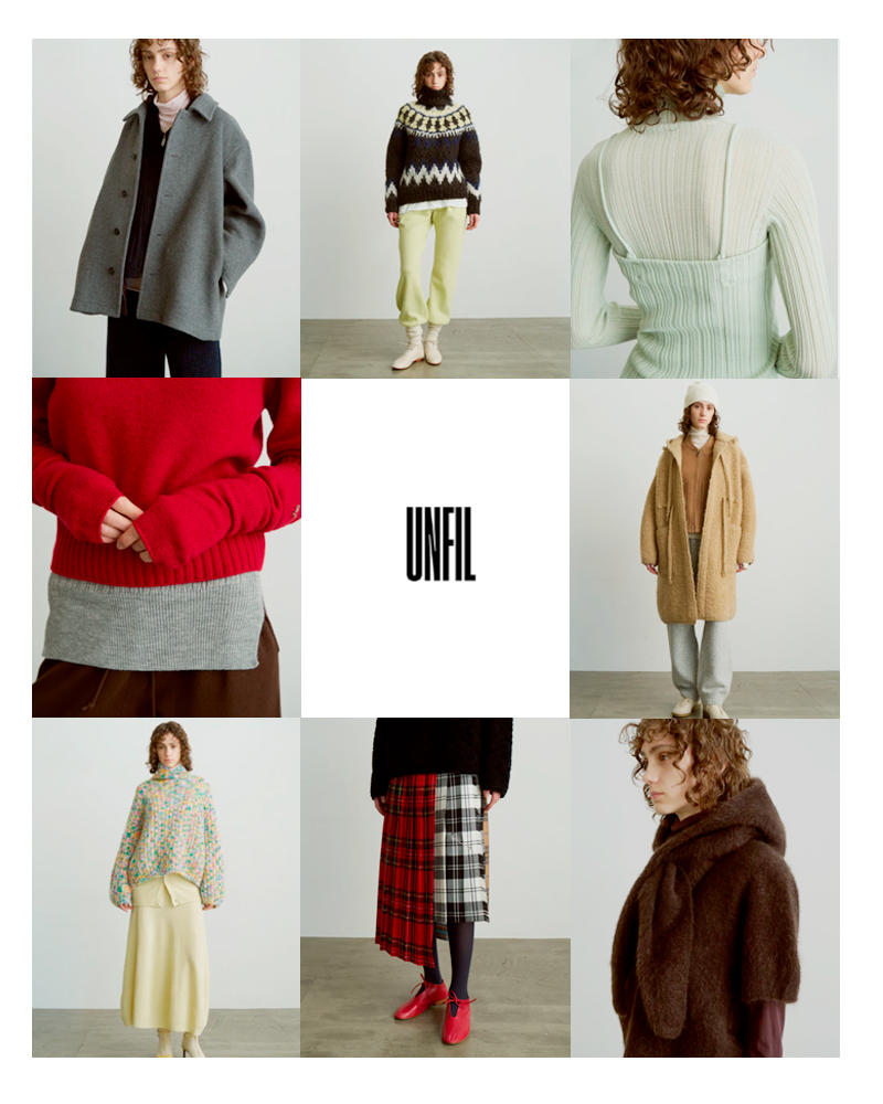 UNFIL（アンフィル） スーパーキッドモヘア コットン ハイネック