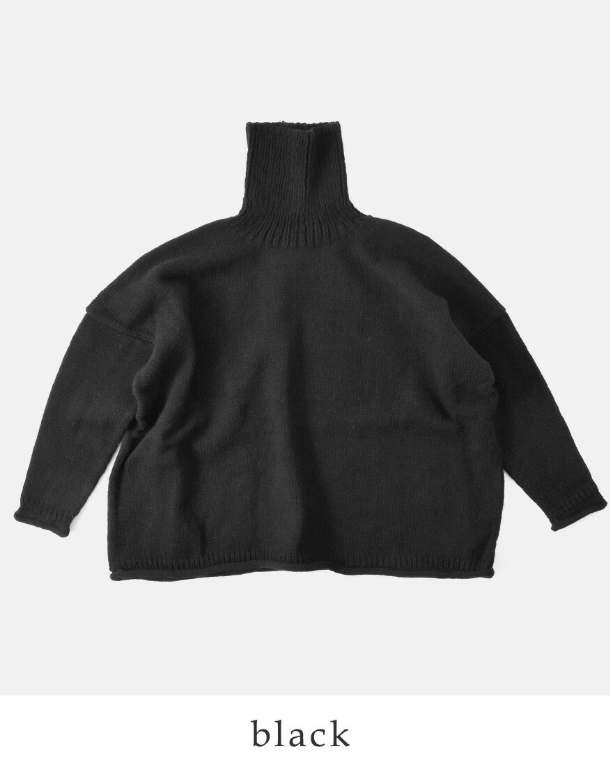 ユティリテ utilite ペルーハイランドウール タートルネック プル