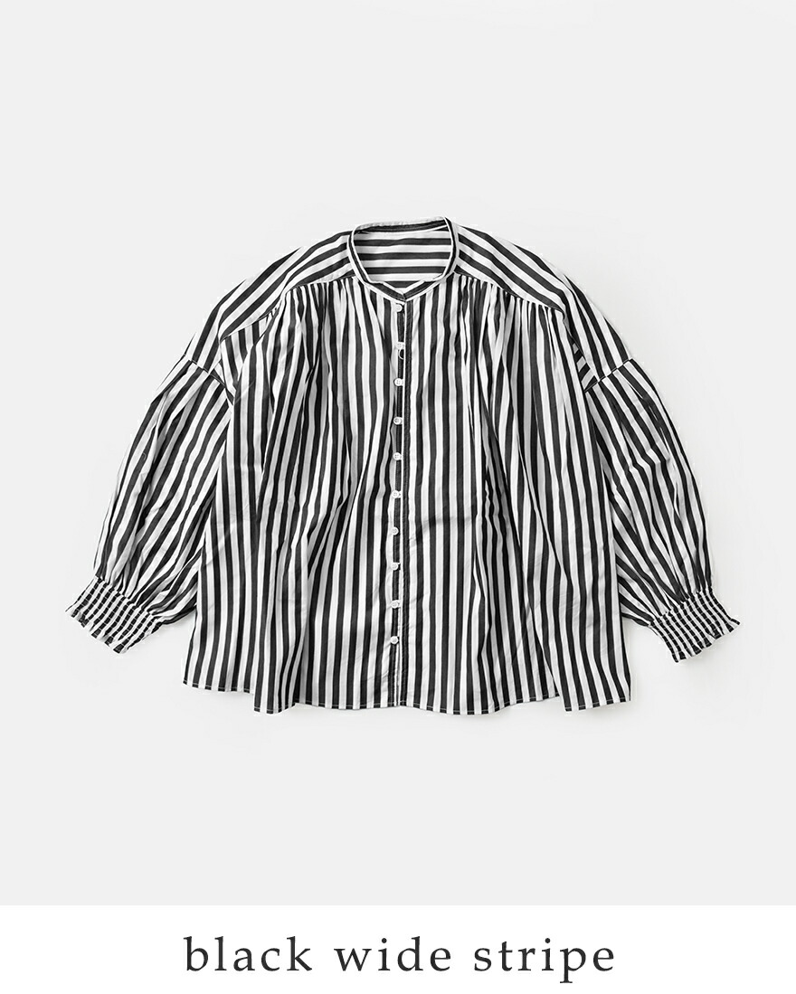 ユニヴァーサルティシュ universal tissu ナチュラルタイプライター フレンチリネン シャーリング ブラウス ut241bl045-ut244bl022 春夏 2026ss新作の画像