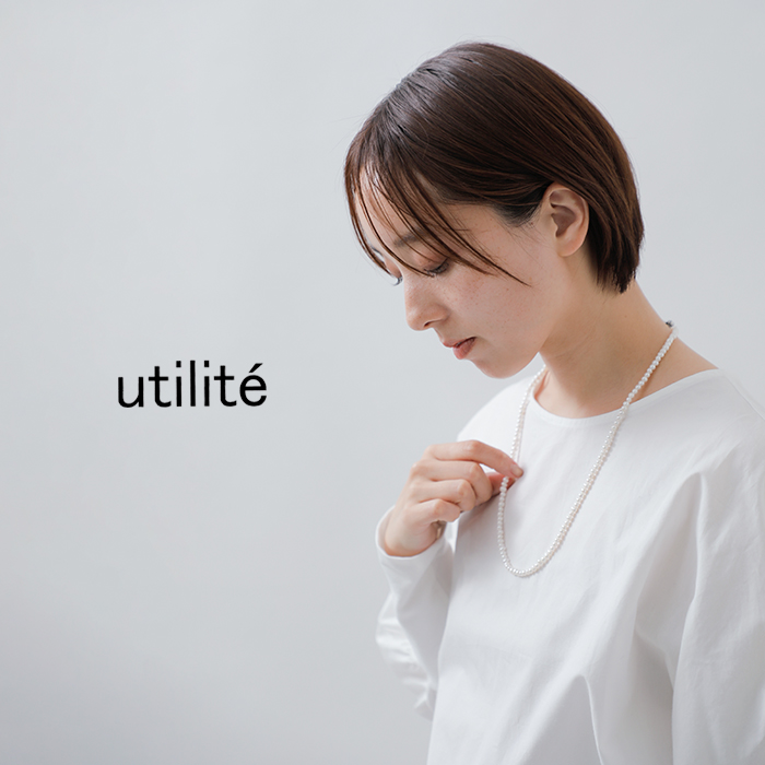 ユティリテ utilite パール ネックレス 60cm ut504aw91 レディース