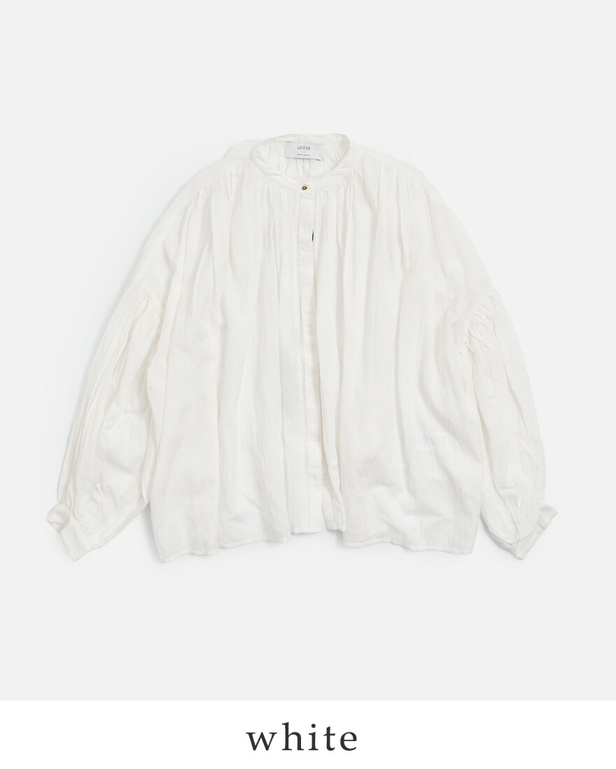 セール【30%OFF】ユティリテ utilite ビスコースコットン ギャザー 