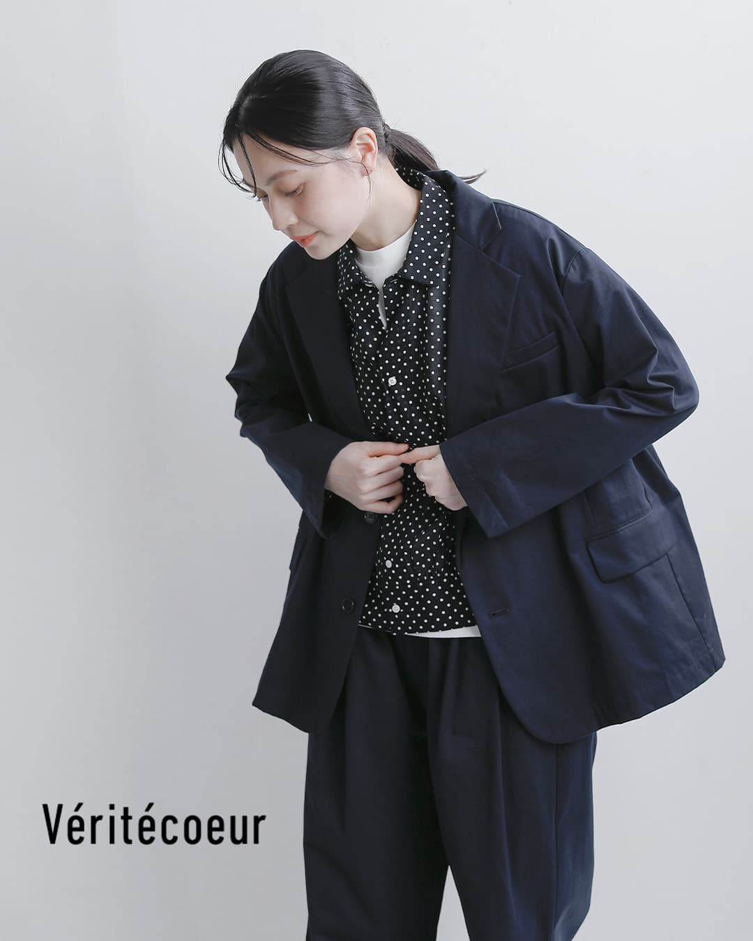 Veritecoeur（ヴェリテクール） コットンギャバジン テーラード