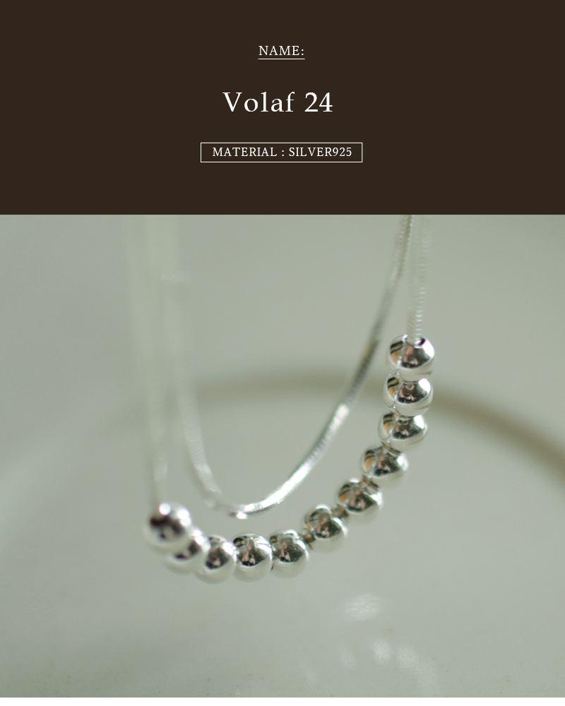 2連　ネックレス　シルバー925 ours Joli & Micare Joli&Micare ジョリー&ミカーレ シルバー925 2連