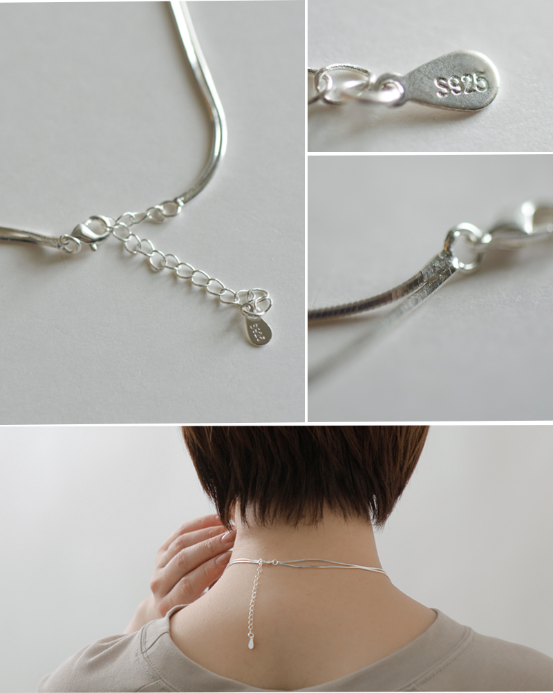 2連　ネックレス　シルバー925 ours Joli & Micare Joli&Micare ジョリー&ミカーレ シルバー925 2連