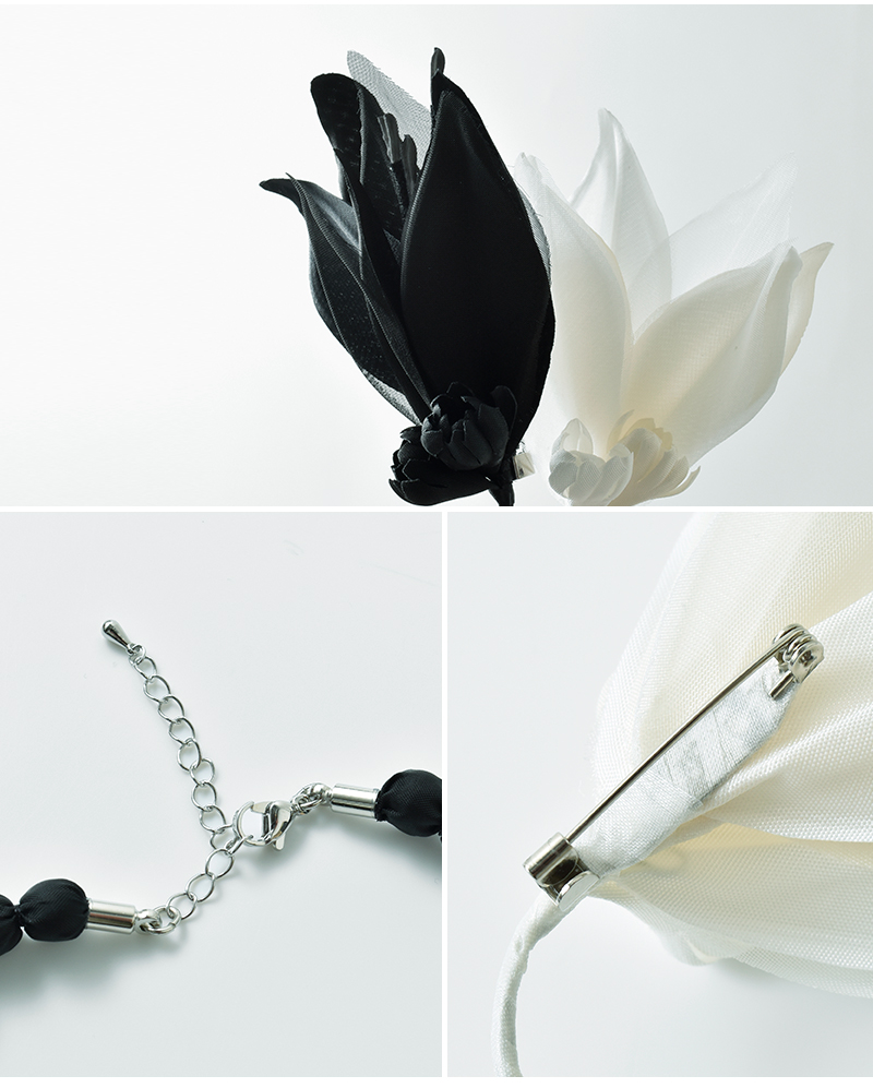 whyto(ホワイト)2wayシアーリーフネックレスブローチ“2waysheerleafnecklace/brooch”wht25fac4012