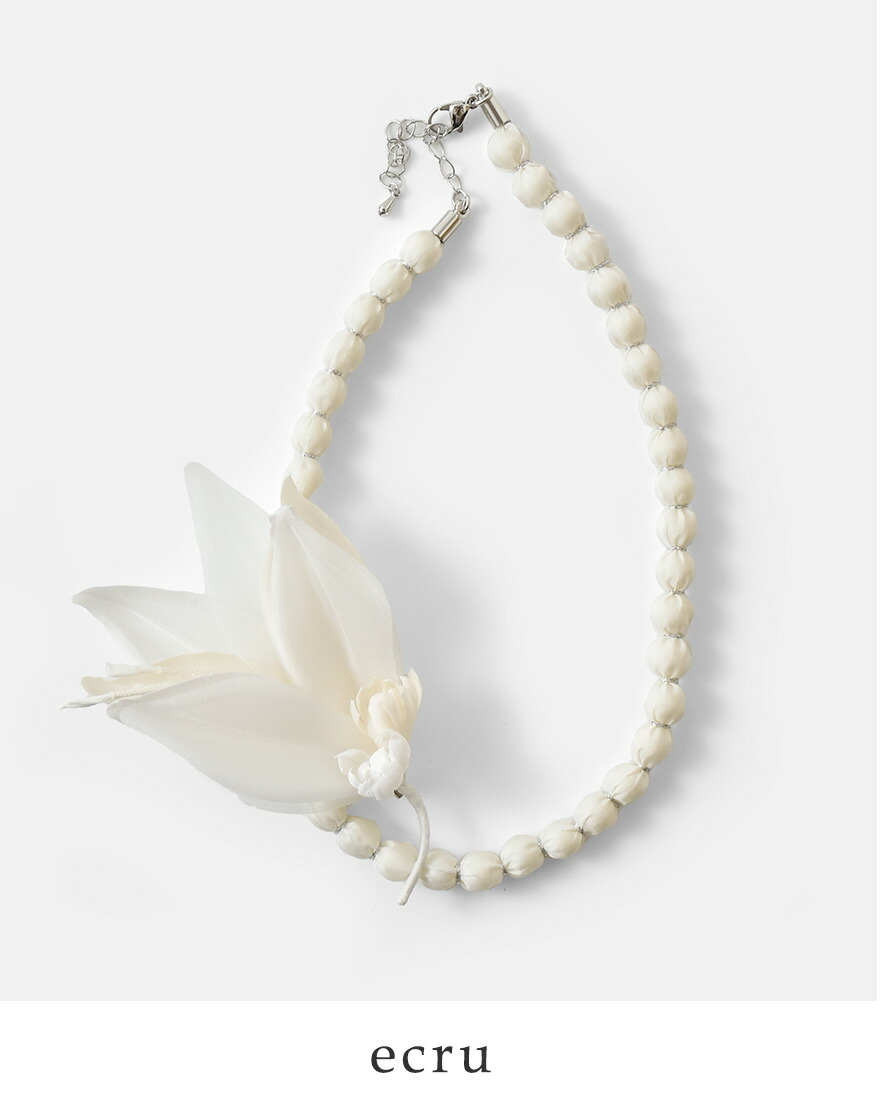 WHYTO（ホワイト） 2way シアーリーフ ネックレス ブローチ 2way sheer