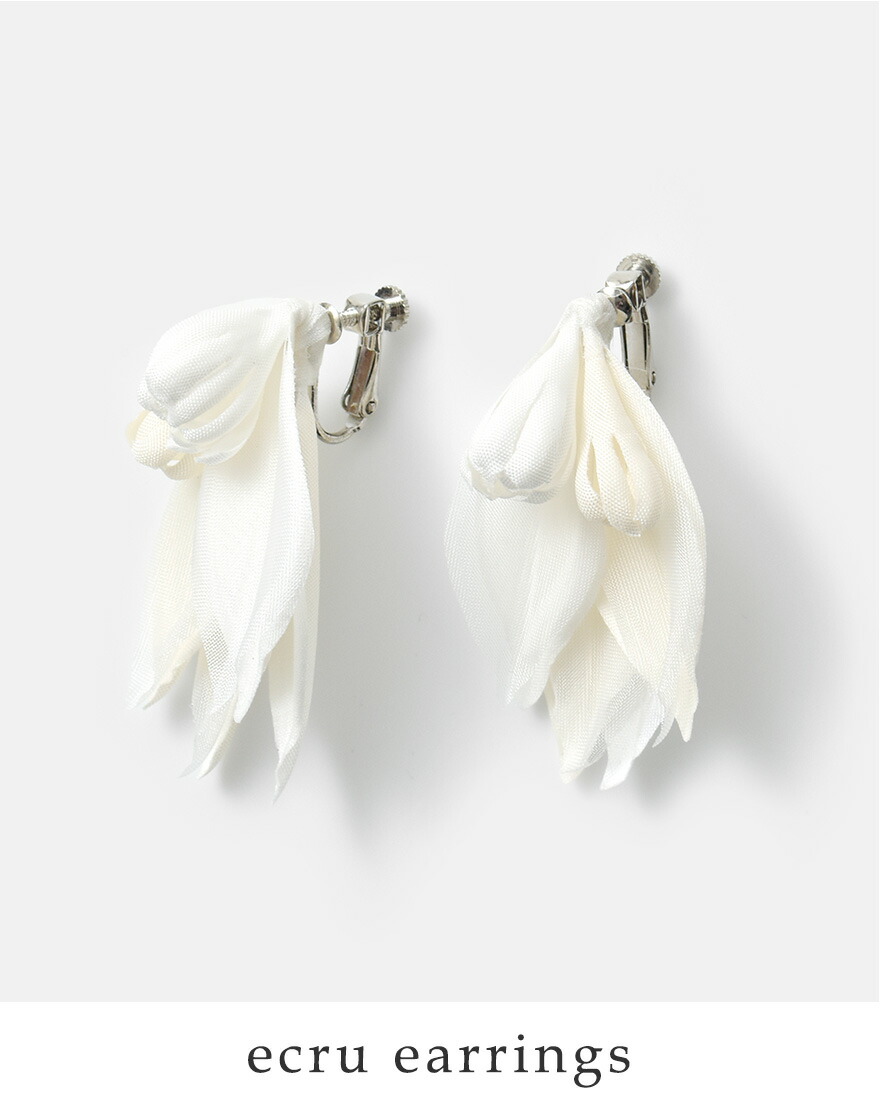 WHYTO（ホワイト） シアーリーフ ピアス イヤリング sheer leaf