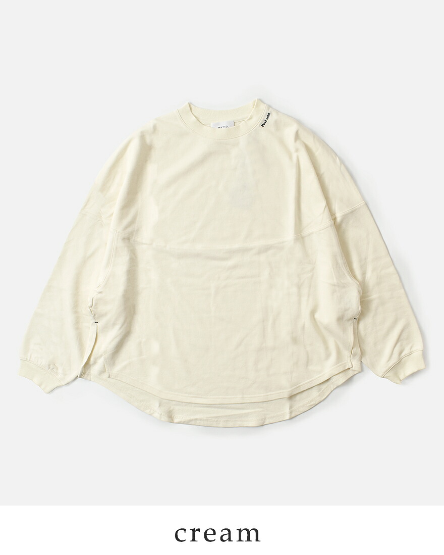 ホワイト スウェット プルオーバー whyto コットン 裏毛 ラウンド スイッチ スウェットシャツ “round switch sweat” wht25fcs4001 ☆☆ クーポン対象 WHYTO（ホワイト） セール【40%OFF】whyto コットン 裏毛 ラウンド