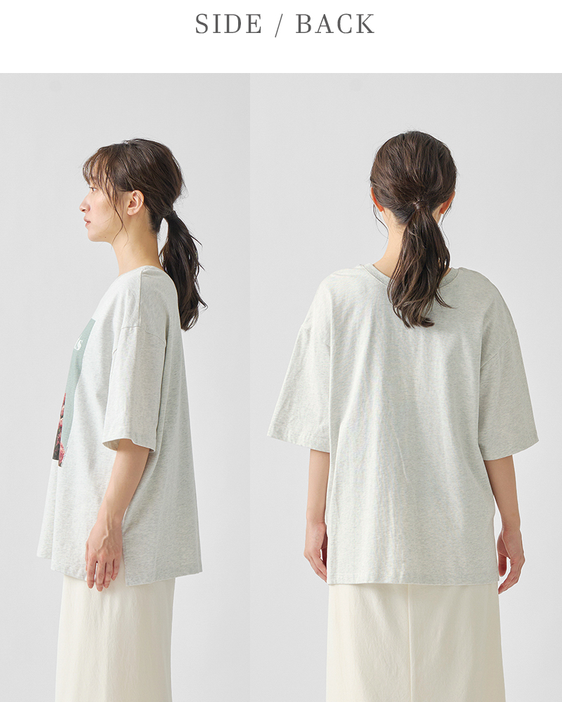 WHYTO ホワイト whyto コットン 2way フォトプリント Tシャツ