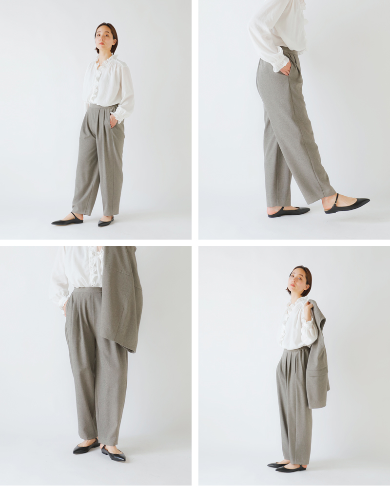 whyto(ホワイト)ラウンドテーパードパンツ“roundtaperedpants”wht25hpt4047