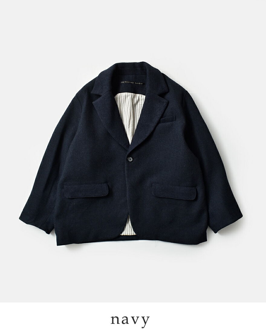 【21AW my beautiful landlet ウールリネンオーバーJK】 21AW my beautiful landlet ウールリネンオーバーJK】