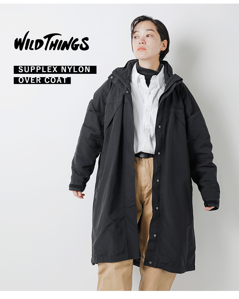 公式カスタマイズ商品 WILDTHINGS ナイロンロングコート | solinvet.com