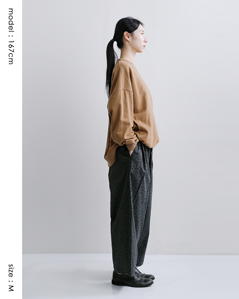 Yarmo（ヤーモ） レオパード ツイル ワーク パンツ yar-26ss-p28