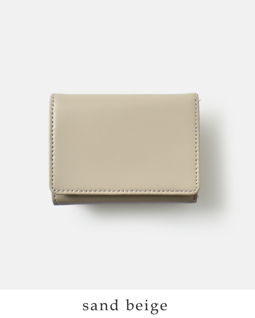 YAHKI（ヤーキ） スムースレザー コンパクト 三つ折り ウォレット yh