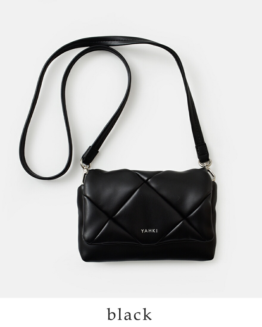 YAHKI（ヤーキ） フェイクレザー フラップ ショルダーバッグ yh-783