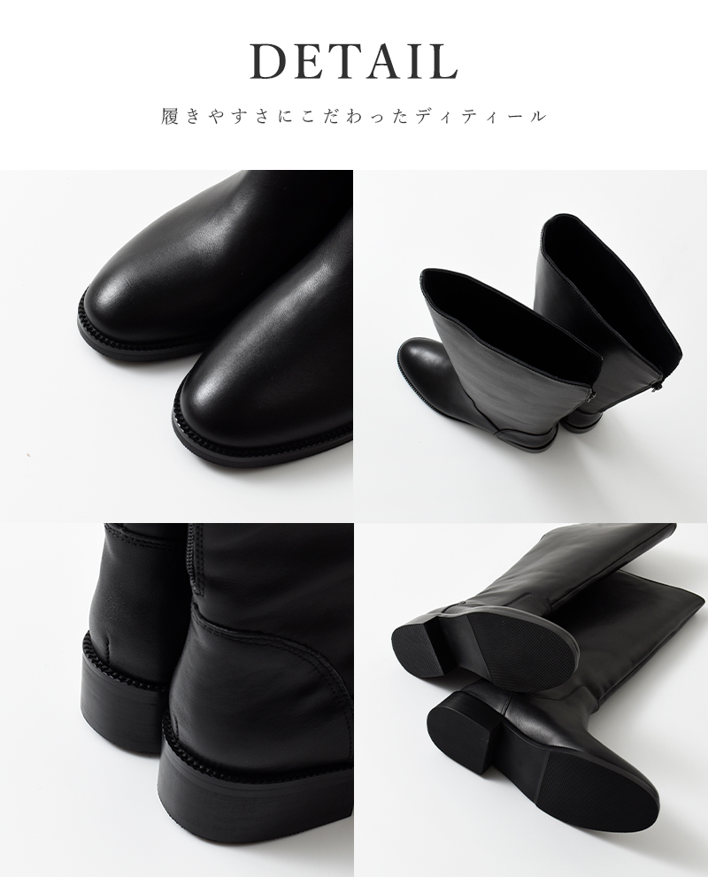 ロングブーツ バックジッパー ローヒール ブラック 楽天市場】ジッパー Zipper ZP-050 レディース靴 靴 シューズ 3E