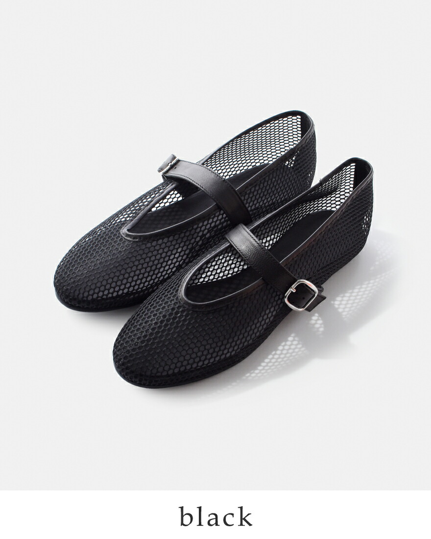 REMME（レメ） ストラップ メッシュ フラット シューズ zh-25s042