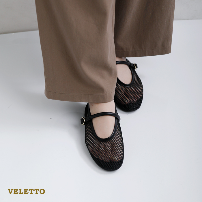 VELETTO（ベレット） シンセティックレザー メッシュ ストラップ