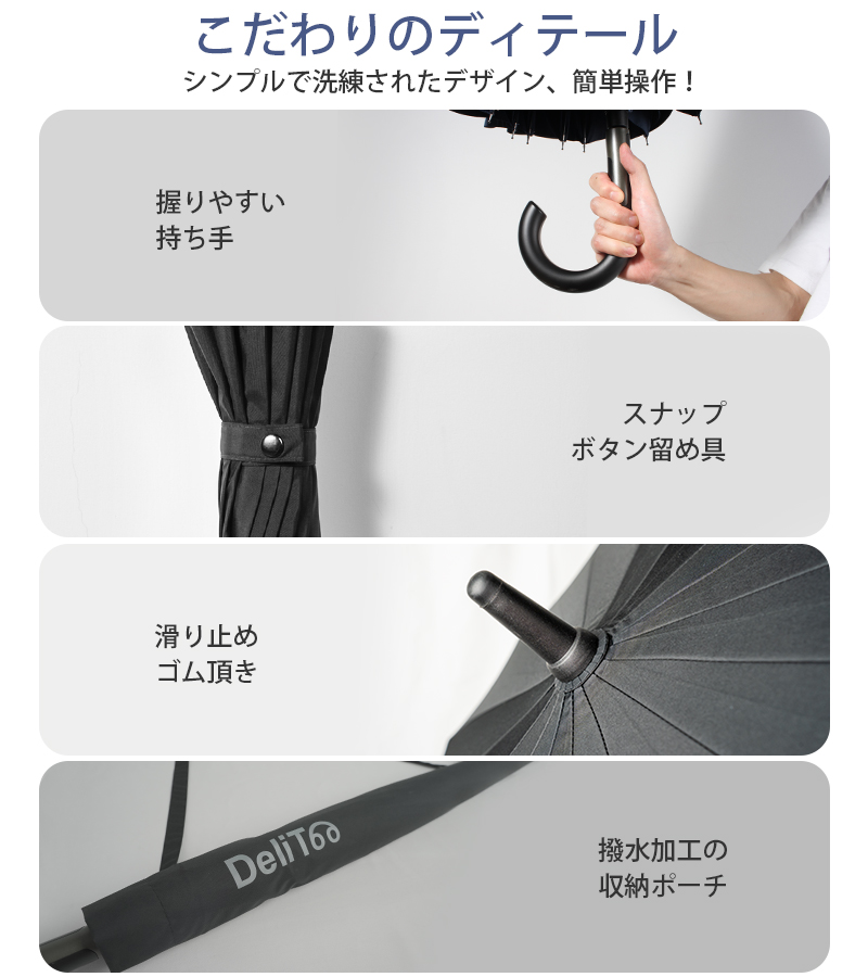 美品 福井洋傘 レオパード 防水加工 梅雨 直径110㎝ 長さ86