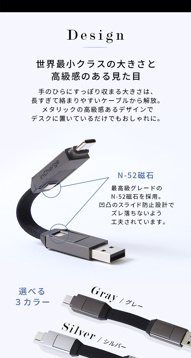 最小クラス マルチ変換ケーブル 変換ケーブル 変換 ケーブル ライトニング USB Type-A Type-C Lightning MicroUSB  Incharge6 :SH-15-USB6:ARAYA - 通販 - Yahoo!ショッピング