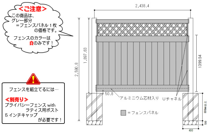 安心の定価販売 フェンス 目隠しフェンス 庭 目隠し 樹脂フェンス Pvc 腐らない 隣地 目隠 樹脂 プライバシーフェンス With ラティス 高さ17 63mm 幅2438 4mm 50kgサイズ 偉大な Www Thedailyspud Com