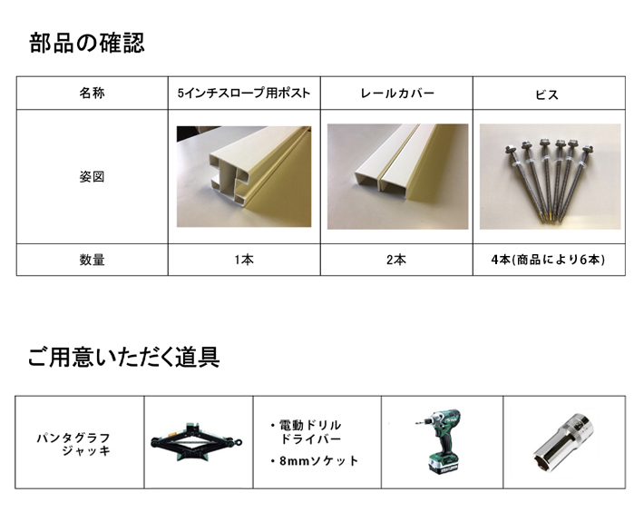 品質は非常に良い 5インチ勾配用ラインポスト バイナルフェンス 樹脂フェンス 白 14サイズ dobrenocki.pl