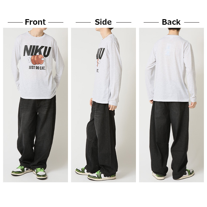 半額セール 長袖Tシャツ メンズ ロンT パロディTシャツ ロングTシャツ おもしろシリーズ クルーネック 丸首 プリントTシャツ tシャツ トップス 2025春 新作 | ARCADE | 16