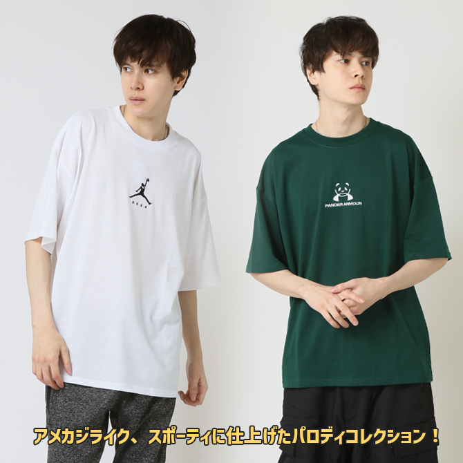Tシャツ メンズ オーバーサイズ パロディ半袖Tシャツ アジデス ワンポイント 刺繍 アメカジ 半袖tシャツ トップス | ARCADE | 11