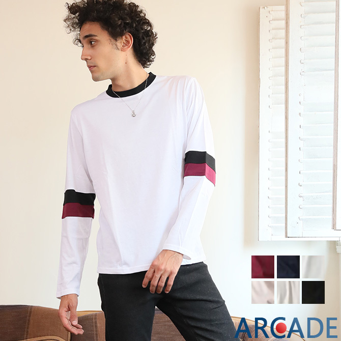 ロンt ロングtシャツ メンズ W袖ライン 長袖 カットソー メンズ プルオーバーシャツ メンズ トップス メンズ 21 秋 Arcade 通販 Paypayモール ロンt ロングtシャツ メンズ W袖ライン 長袖 カットソー メンズ プルオーバーシャツ メンズ トップス メンズ 21 秋 Arcade 通販 Paypayモール