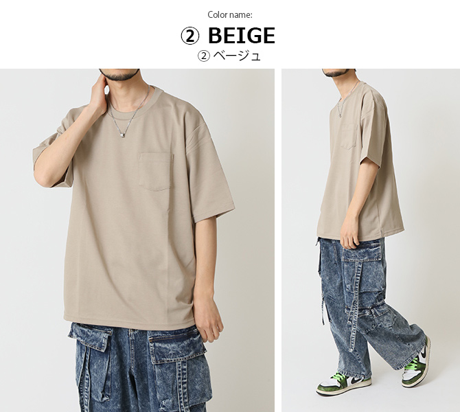 速乾 tシャツ メンズ 半袖 透けにくい カットソー 無地 夏 ポケットTシャツ サイドスリット 半袖Tシャツ トップス 2025夏 新作 | ARCADE | 15