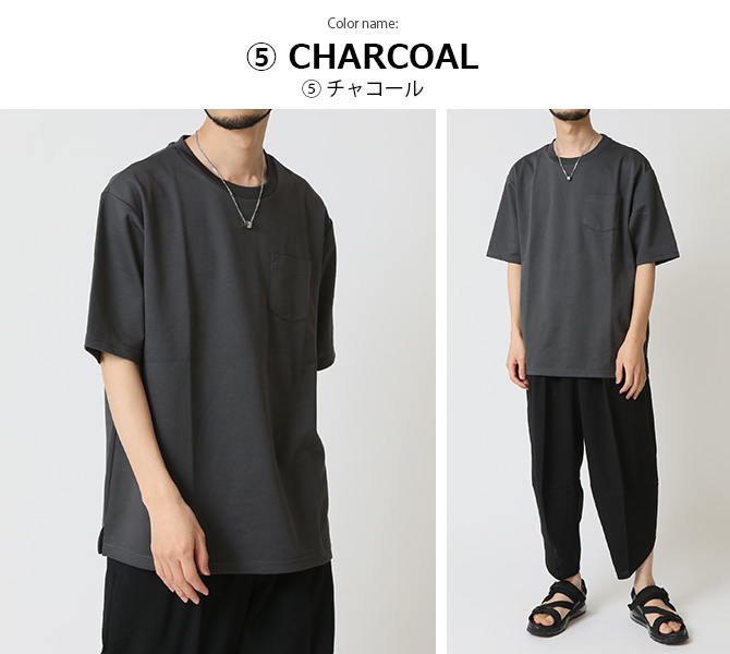 速乾 tシャツ メンズ 半袖 透けにくい カットソー 無地 夏 ポケットTシャツ サイドスリット 半袖Tシャツ トップス 2025夏 新作 | ARCADE | 18