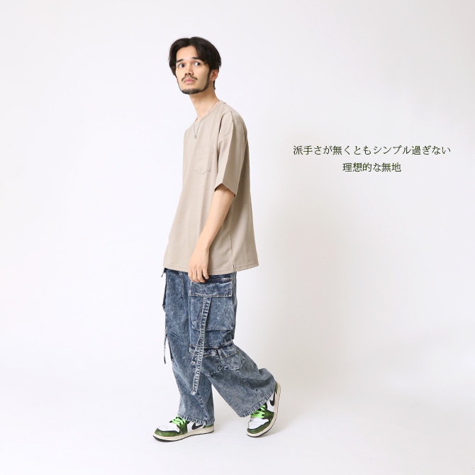 速乾 tシャツ メンズ 半袖 透けにくい カットソー 無地 夏 ポケットTシャツ サイドスリット 半袖Tシャツ トップス 2025夏 新作 | ARCADE | 10