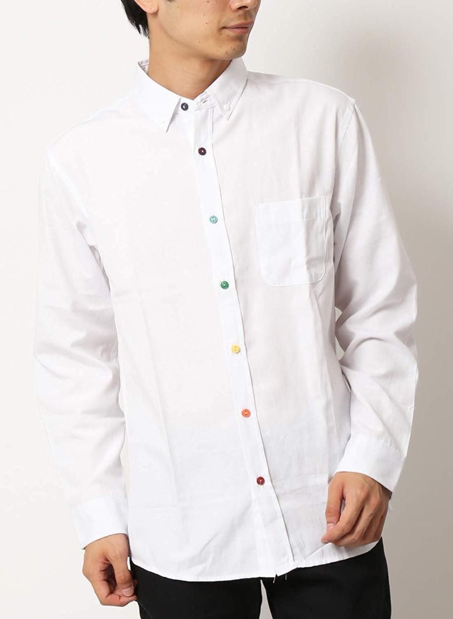 シャツ メンズ 選べる釦 オックスフォードボタンダウンシャツ 長袖 白シャツ カジュアルシャツ トップス メンズ セール Arcade 通販 Paypayモール