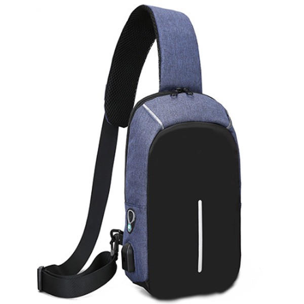 ミニバッグ バッグで携帯充電 USBポート搭載 ケーブル付 ボディバッグ 